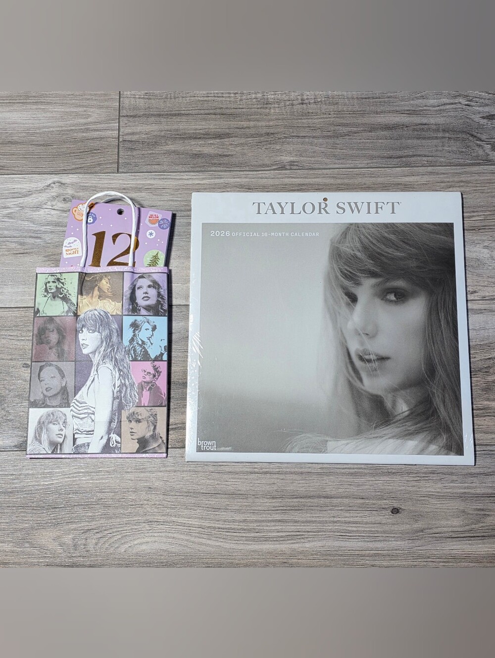 NEW Official Taylor Swift 2026 Wall Calander w/Book of 1400+ Stickers & Gift Bag